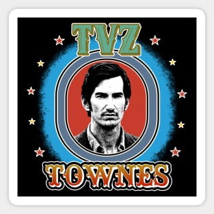 Retro Tour Style Townes Van Zandt Magnet